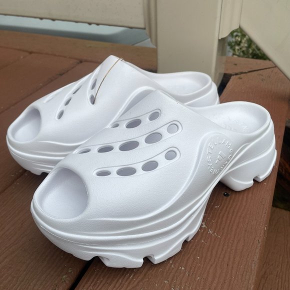 NWT ADIDAS by STELLA MCCARTNEY CLOG 8 Women's Platform Open Toe Slip On NEW - Picture 4 of 12